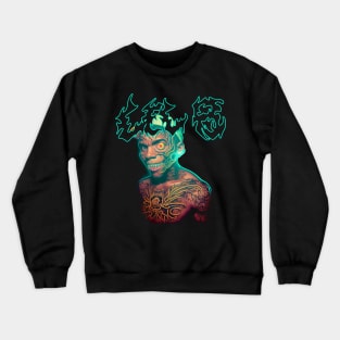 Lil B Deathcore Art | Edgy Music Fusion Crewneck Sweatshirt